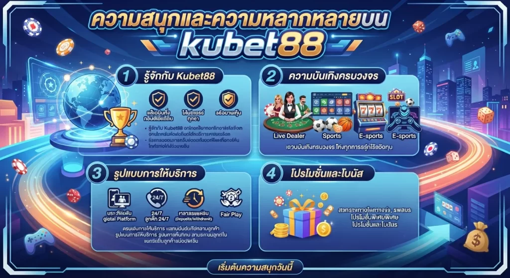 ความสนุกและความหลากหลายบน kubet88